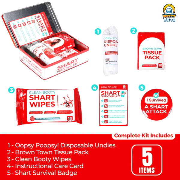 Original Shart Survival Kit Gag Gift